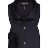 Emporio Armani Hemd, Regular Fit, Baumwolle, Navy Gemustert