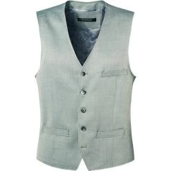 ROY ROBSON Weste, Schurwoll-Stretch, Hellgrün