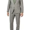 ROY ROBSON Anzug, Slim Fit, Leinen, Grün Meliert