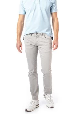 Hose, Modern Fit, Baumwolle, Beige Meliert