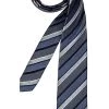 OLYMP Krawatte, Seide, Dunkelblau Gestreift