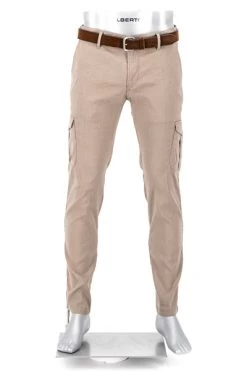 Alberto Cargohose Wind, Slim Fit, Braun