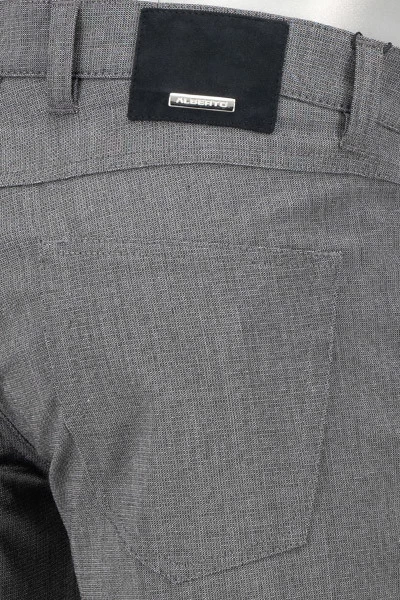 Alberto Hose Pipe, Regular Fit, Ceramica®, Dunkelgrau Meliert – Bild 2