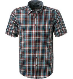 Kurzarmhemd, Casual Fit, Baumwolle, Multicolor Kariert