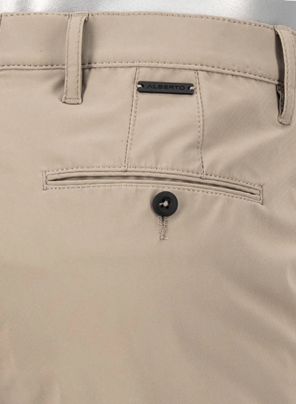 Alberto Hose Rob, Slim Fit, Revolutional®, Dunkelbeige – Bild 2