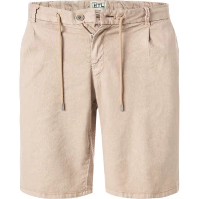 Bermudashorts Tarko, Slim Fit, Leinen, Hellbraun