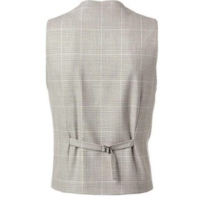 CINQUE Weste Civitra, Mikrofaser, Beige Kariert – Bild 2