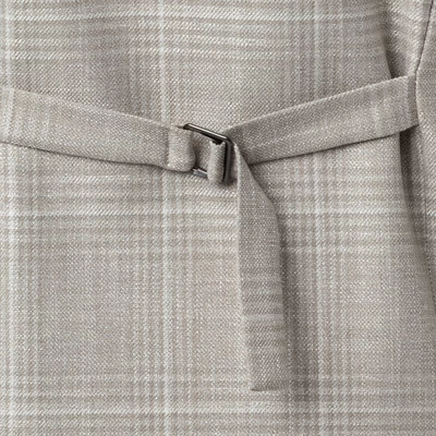 CINQUE Weste Civitra, Mikrofaser, Beige Kariert – Bild 3