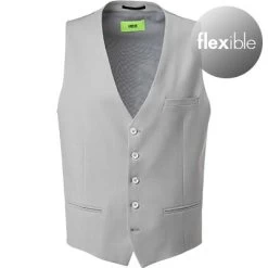 CINQUE Weste, Schurwoll-Stretch, Hellgrau