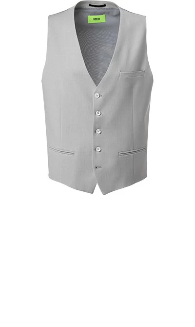 CINQUE Anzug Cimonopoli Mit Weste, Super Slim Fit, Schurwoll-Stretch, Grau – Bild 4