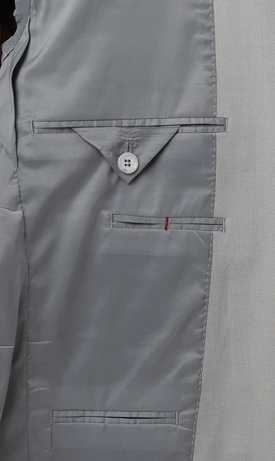 CINQUE Anzug Cimonopoli Mit Weste, Super Slim Fit, Schurwoll-Stretch, Grau – Bild 5