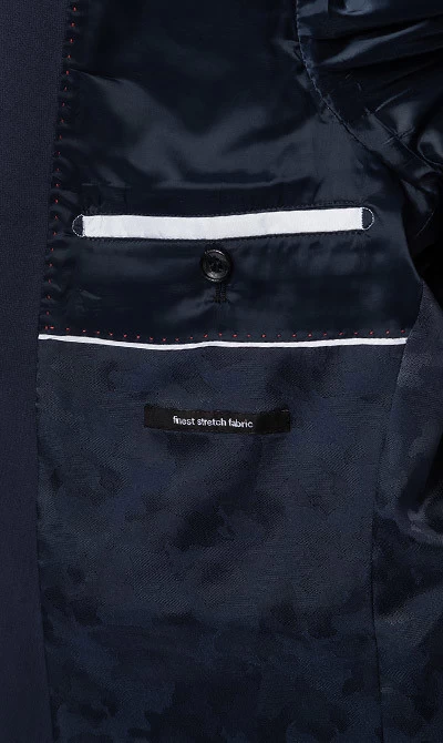 Strellson Anzug Mit Weste, Wolle, Extra Slim Fit, Dunkelblau – Bild 2