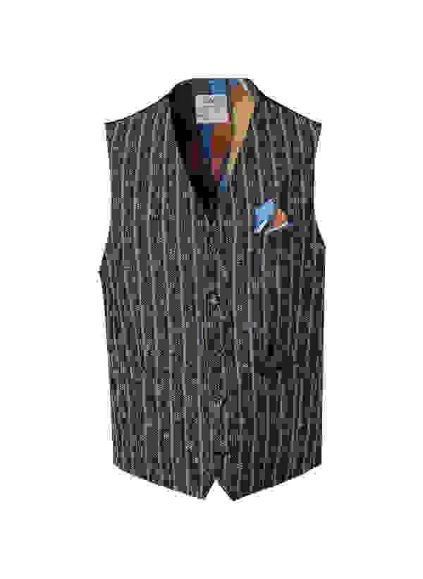 BOB Weste, Baumwolle, Blau Gestreift – Bild 4