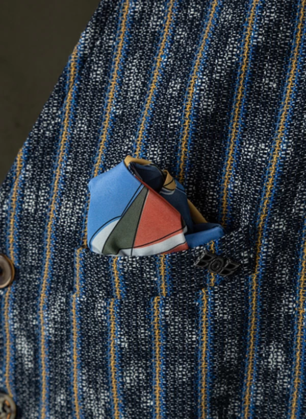 BOB Weste, Baumwolle, Blau Gestreift – Bild 3