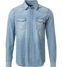 Gas Jeanshemd, Baumwolle, Hellblau