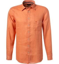 FYNCH-HATTON Hemd, Reines Leinen, Orange