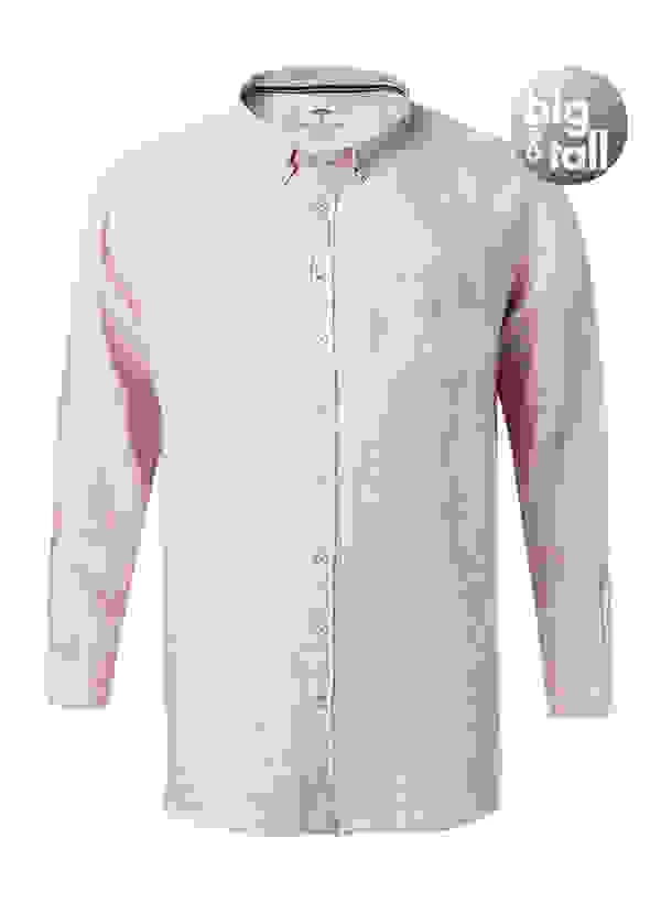 FYNCH-HATTON Hemd, Big&Tall, Reines Leinen, Lila – Bild 3