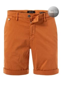 Replay Shorts, Regular Fit, Baumwolle HYPERFLEX, Orange