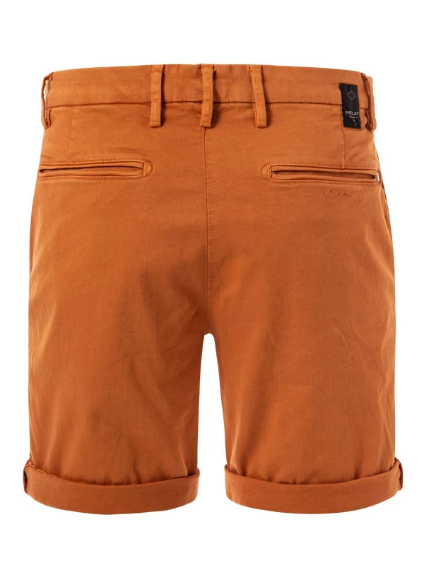 Replay Shorts, Regular Fit, Baumwolle HYPERFLEX, Orange – Bild 3