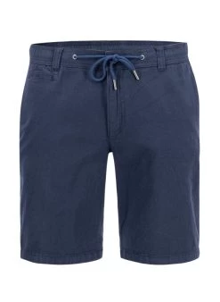 Bugatti Shorts, Leinen-Baumwolle, Marine