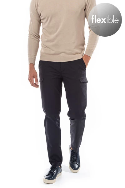 Hose, Mikrofaser Solotex®, Navy