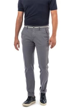 MASON'S Chino, Slim Fit, Baumwolle-Lyocell, Grau