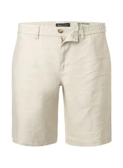 Marc O'Polo Bermudas, Regular Fit, Reines Leinen, Beige