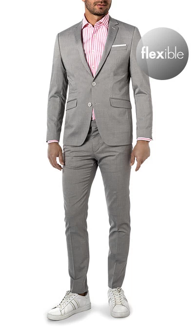 Daniel Hechter Anzug, Shape Fit, Schurwolle, Grau