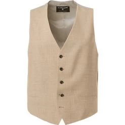 Strellson Weste, Wolle, Beige