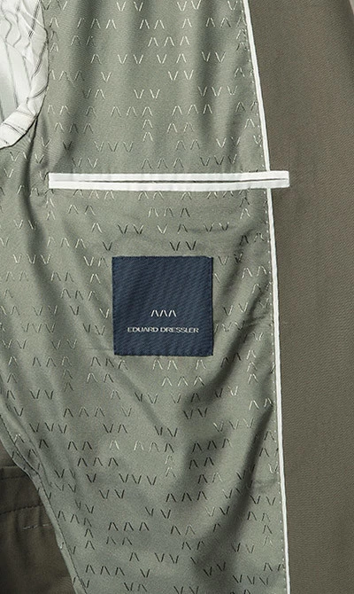 Anzug, Shaped Fit, Baumwolle Halbgefüttert, Dunkelgrün – Bild 4