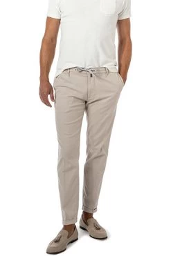 Pierre Cardin Hose, Modern Fit, Baumwolle-Leinen, Beige