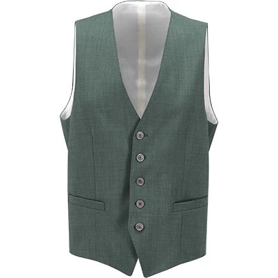Baldessarini Weste, Slim Fit, Schurwolle, Grün
