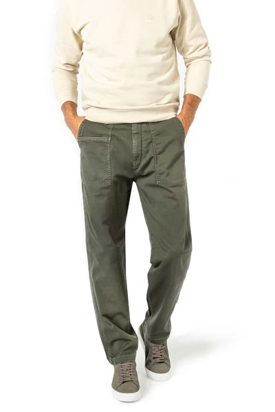 Pepe Jeans Hose, Loose Fit, Baumwolle, Olive