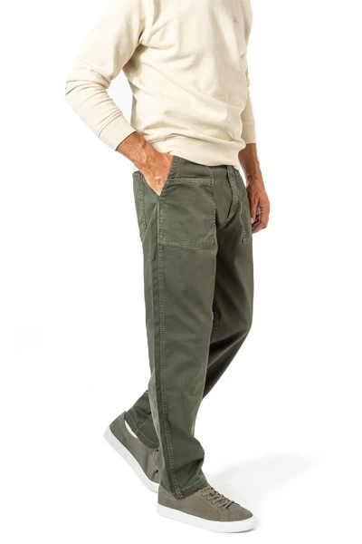 Pepe Jeans Hose, Loose Fit, Baumwolle, Olive – Bild 2