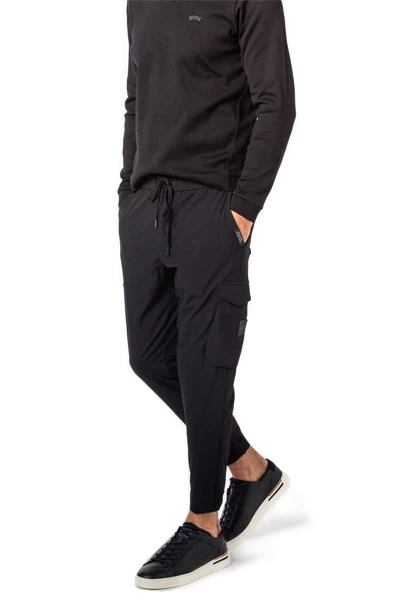 Boss Green Cargopants, Mikrofaser Wasserabweisend, Schwarz – Bild 3