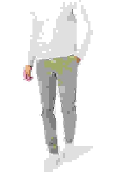 Chino, Slim Fit, Baumwolle, Hellgrün – Bild 5