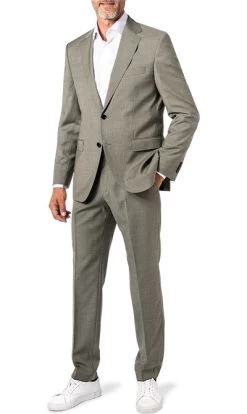 Anzug, Regular Fit, Schurwolle Super110 , Grün