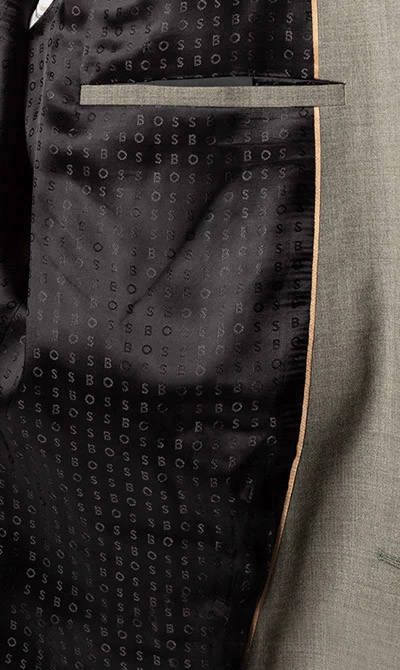 Anzug, Regular Fit, Schurwolle Super110 , Grün – Bild 4