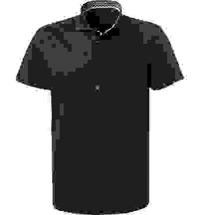 OLYMP Kurzarmhemd, Body Fit, Jersey Geruchshemmend, Marine – Bild 3