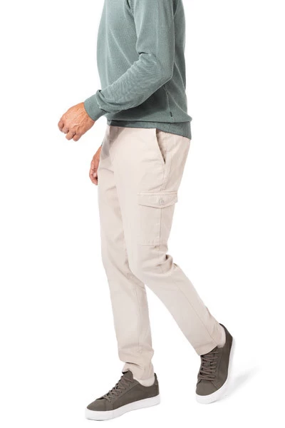 Hackett Cargohose, Slim Fit, Baumwolle, Pastellbeige – Bild 2