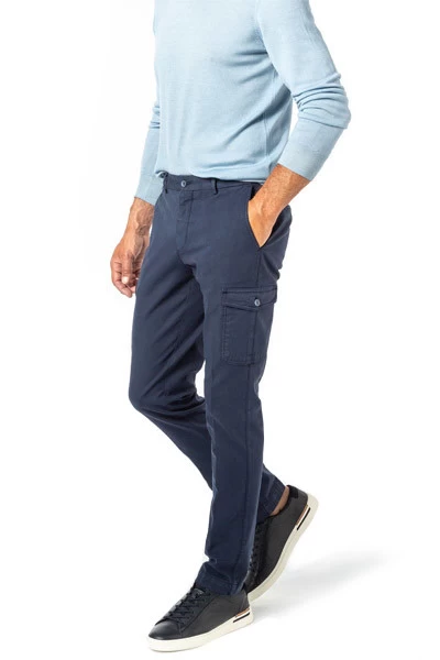 Hackett Cargohose, Slim Fit, Baumwolle, Navy – Bild 2