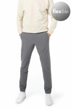 Boss Green Hose, Slim Fit, Mikrofaser Wasserabweisend, Dunkelgrau