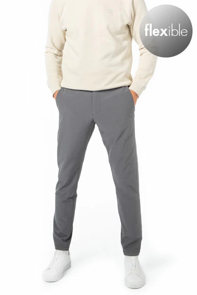 Boss Green Hose, Slim Fit, Mikrofaser Wasserabweisend, Dunkelgrau