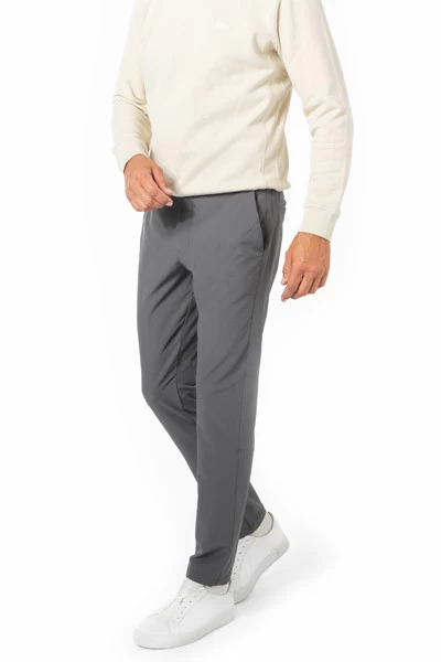 Boss Green Hose, Slim Fit, Mikrofaser Wasserabweisend, Dunkelgrau – Bild 4