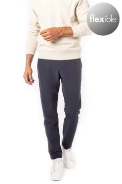 Boss Green Hose, Slim Fit, Mikrofaser Wasserabweisend, Dunkelblau