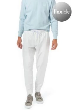 Boss Green Jogpants, Mikrofaser Wasserabweisend, Weiß