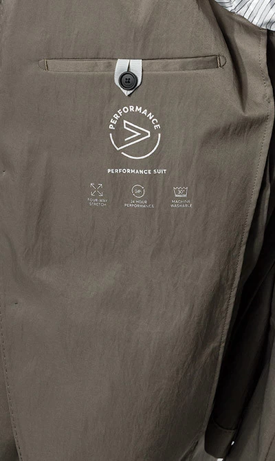 Anzug Hanry, Mikrofaser Waschbar, Grün – Bild 3