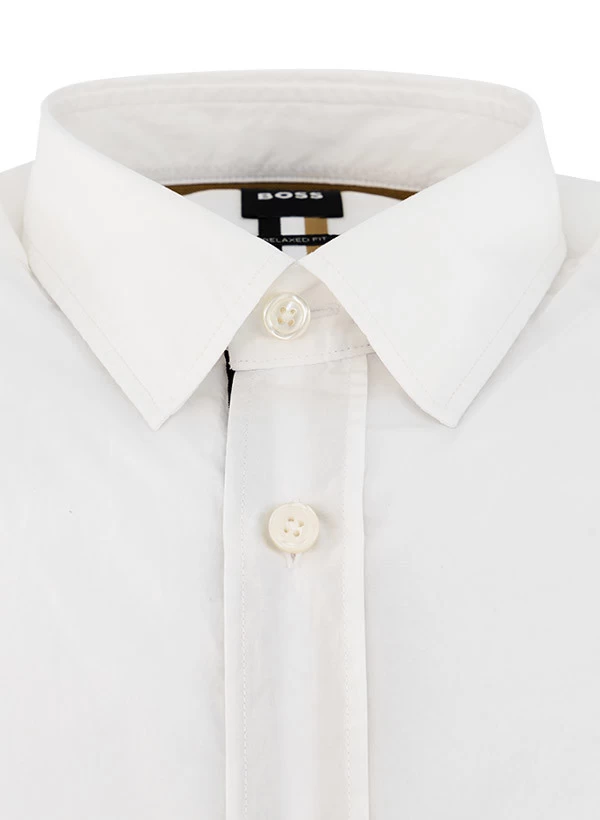 Hemd, Relaxed Fit, Baumwolle, Weiß – Bild 2