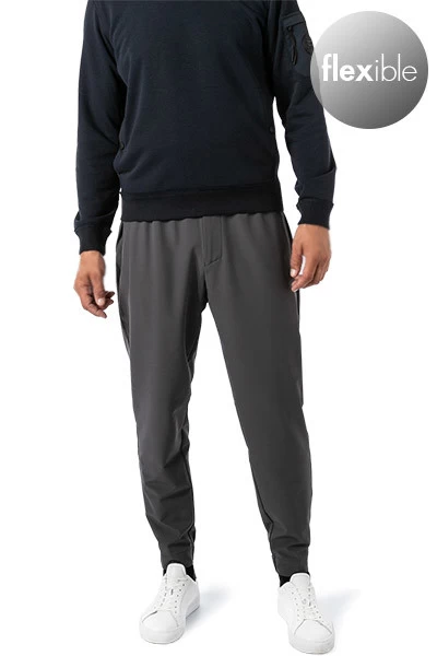 Boss Green Jogpants, Mikrofaser Wasserabweisend, Dunkelgrau