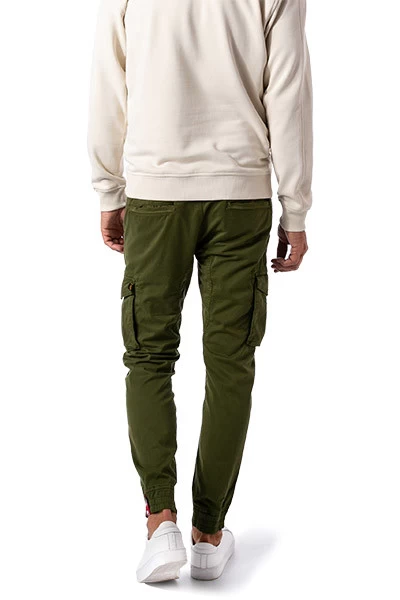 Alpha Industries Cargohose, Baumwolle, Dunkeloliv – Bild 3